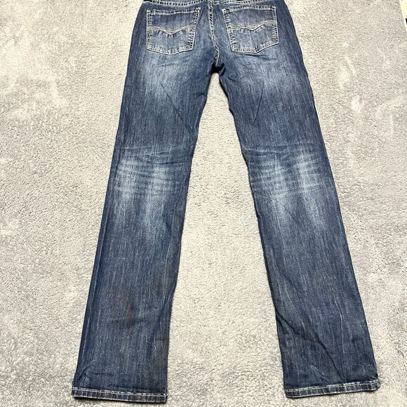 Rock And Roll Cowboy Denim Jeans Mens 31 x36 Revolver Slim Straight - Picture 3 of 11